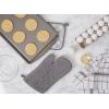 imageDII Basic Terry Collection 100 Cotton Quilted Oven Mitt Aqua 2 PieceGray