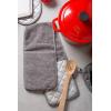 imageDII Basic Terry Collection 100 Cotton Quilted Oven Mitt Aqua 2 PieceGray