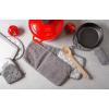 imageDII Basic Terry Collection 100 Cotton Quilted Oven Mitt Aqua 2 PieceGray