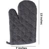 imageDII Basic Terry Collection 100 Cotton Quilted Oven Mitt Aqua 2 PieceMineral Gray