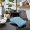 imageDII Basic Terry Collection 100 Cotton Quilted Oven Mitt Aqua 2 PieceStorm Blue