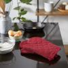 imageDII Basic Terry Collection 100 Cotton Quilted Oven Mitt Aqua 2 PieceWine