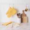 imageDII Basic Terry Collection 100 Cotton Quilted Oven Mitt Aqua 2 PieceYellow