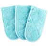 imageDII Basic Terry Collection Quilted 100 Cotton Pan Handle Black 3 PieceAqua