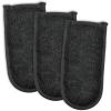 imageDII Basic Terry Collection Quilted 100 Cotton Pan Handle Black 3 PieceBlack