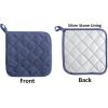 imageDII Basic Terry Collection Quilted 100 Cotton Pan Handle Black 3 PieceFrench Blue