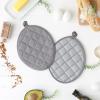 imageDII Basic Terry Collection Quilted 100 Cotton Pan Handle Black 3 PieceGray