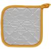 imageDII Basic Terry Collection Quilted 100 Cotton Pan Handle Black 3 PieceHoney Gold