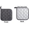 imageDII Basic Terry Collection Quilted 100 Cotton Pan Handle Black 3 PieceMineral Gray