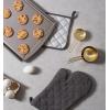 imageDII Basic Terry Collection Quilted 100 Cotton Pan Handle Black 3 PieceMineral Gray