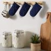 imageDII Basic Terry Collection Quilted 100 Cotton Pan Handle Black 3 PieceNautical Blue