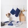 imageDII Basic Terry Collection Quilted 100 Cotton Pan Handle Black 3 PieceNautical Blue