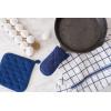 imageDII Basic Terry Collection Quilted 100 Cotton Pan Handle Black 3 PieceNautical Blue
