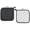 imageDII Basic Terry Collection Quilted 100 Cotton Pan Handle Black 3 PiecePebble