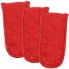 imageDII Basic Terry Collection Quilted 100 Cotton Pan Handle Black 3 PieceRed