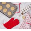 imageDII Basic Terry Collection Quilted 100 Cotton Pan Handle Black 3 PieceRed