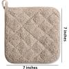 imageDII Basic Terry Collection Quilted 100 Cotton Pan Handle Black 3 PieceStone