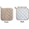 imageDII Basic Terry Collection Quilted 100 Cotton Pan Handle Black 3 PieceStone