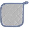imageDII Basic Terry Collection Quilted 100 Cotton Pan Handle Black 3 PieceStonewash Blue