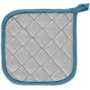imageDII Basic Terry Collection Quilted 100 Cotton Pan Handle Black 3 PieceStorm Blue