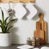 imageDII Basic Terry Collection Quilted 100 Cotton Pan Handle Black 3 PieceWhite