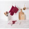 imageDII Basic Terry Collection Quilted 100 Cotton Pan Handle Black 3 PieceWine