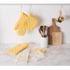 imageDII Basic Terry Collection Quilted 100 Cotton Pan Handle Black 3 PieceYellow