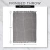 imageDII Bold Eclectic Leopard Woven Throw 50x60 Black with White SpotsBlack With White Spots