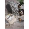 imageDII Bold Eclectic Leopard Woven Throw 50x60 Black with White SpotsTan With White Spots