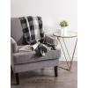 imageDII Buffalo Check Collection Rustic Farmhouse Throw Blanket with Tassles 50x60 NavyOffWhiteBlackWhite