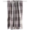 imageDII Buffalo Check Collection Rustic Farmhouse Throw Blanket with Tassles 50x60 NavyOffWhiteGrayWhite