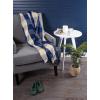 imageDII Buffalo Check Collection Rustic Farmhouse Throw Blanket with Tassles 50x60 NavyOffWhiteNavyOffwhite