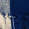 imageDII Buffalo Check Collection Rustic Farmhouse Throw Blanket with Tassles 50x60 NavyOffWhiteNavyOffwhite