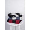 imageDII Buffalo Check Collection Rustic Farmhouse Throw Blanket with Tassles 50x60 NavyOffWhiteNavyOffwhite