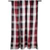 imageDII Buffalo Check Collection Rustic Farmhouse Throw Blanket with Tassles 50x60 NavyOffWhiteTri Color  Cardinal Red