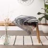 imageDII Buffalo Check Collection Rustic Farmhouse Throw Blanket with Tassles 50x60 NavyOffWhiteTri Color  French Blue
