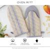 imageDII Buffalo Check Kitchen Collection Classic Farmhouse Kitchen Set Oven Mitt Gray ampamp White 2 PieceAntique Green