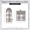 imageDII Buffalo Check Kitchen Collection Classic Farmhouse Kitchen Set Oven Mitt Gray ampamp White 2 PieceAntique Green