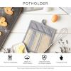 imageDII Buffalo Check Kitchen Collection Classic Farmhouse Kitchen Set Oven Mitt Gray ampamp White 2 PieceAntique Green