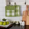 imageDII Buffalo Check Kitchen Collection Classic Farmhouse Kitchen Set Oven Mitt Gray ampamp White 2 PieceAntique Green
