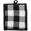 imageDII Buffalo Check Kitchen Collection Classic Farmhouse Kitchen Set Oven Mitt Gray ampamp White 2 PieceBlack  White