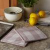 imageDII Buffalo Check Kitchen Collection Classic Farmhouse Kitchen Set Oven Mitt Gray ampamp White 2 PieceDusty Lilac