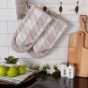 imageDII Buffalo Check Kitchen Collection Classic Farmhouse Kitchen Set Oven Mitt Gray ampamp White 2 PieceDusty Lilac