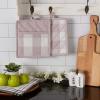 imageDII Buffalo Check Kitchen Collection Classic Farmhouse Kitchen Set Oven Mitt Gray ampamp White 2 PieceDusty Lilac