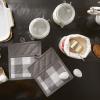 imageDII Buffalo Check Kitchen Collection Classic Farmhouse Kitchen Set Oven Mitt Gray ampamp White 2 PieceGray  White