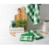 imageDII Buffalo Check Kitchen Collection Classic Farmhouse Kitchen Set Oven Mitt Gray ampamp White 2 PieceGreen  White