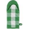 imageDII Buffalo Check Kitchen Collection Classic Farmhouse Kitchen Set Oven Mitt Gray ampamp White 2 PieceGreen  White