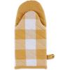 imageDII Buffalo Check Kitchen Collection Classic Farmhouse Kitchen Set Oven Mitt Gray ampamp White 2 PieceHoney Gold