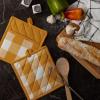 imageDII Buffalo Check Kitchen Collection Classic Farmhouse Kitchen Set Oven Mitt Gray ampamp White 2 PieceHoney Gold