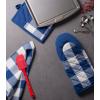 imageDII Buffalo Check Kitchen Collection Classic Farmhouse Kitchen Set Oven Mitt Gray ampamp White 2 PieceNavy  Cream
